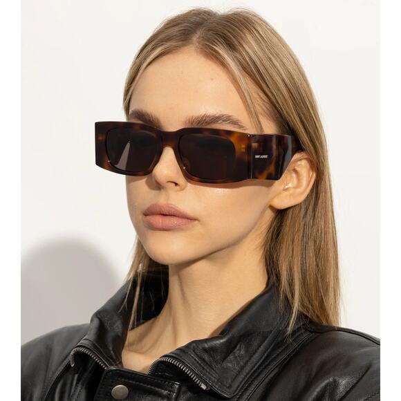 NEW Saint Laurent SL654 Sunglasses in Havana Brown $545 - Picture 1 of 9